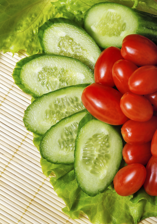 cucumbers and tomatoes are high in lectin